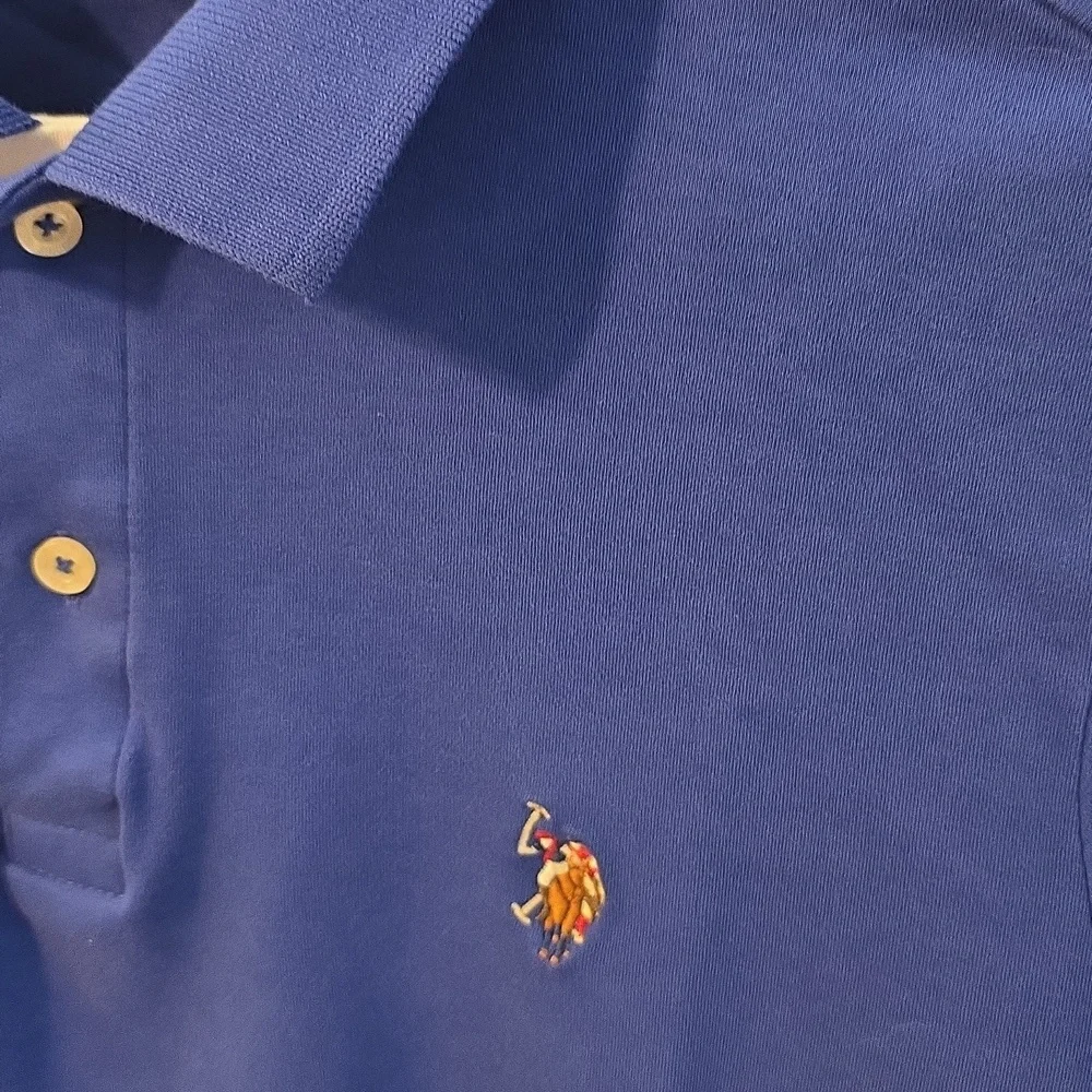U.S. Polo Assn. Men's Royal Blue Polo Shirt Size Medium (David # 10)